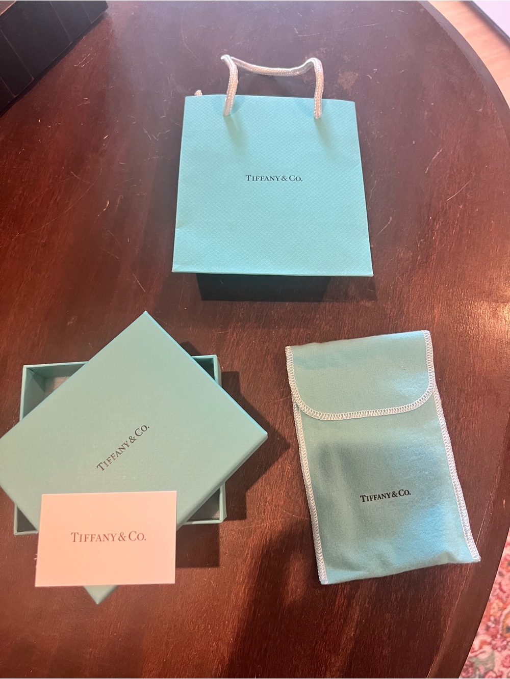 Tiffany & Co. Robins-egg Blue Gift Bag, Box & Pouch Set
